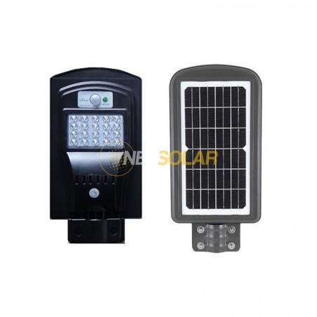 Foco Led Calle 20w con Panel Solar
