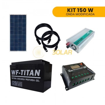 Kit Solar Onda Modificada 150W