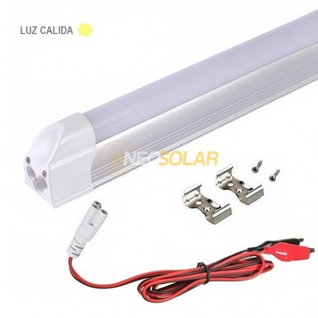 Tubo Fluorecente LED 18W 12V 1.2M Luz Calida
