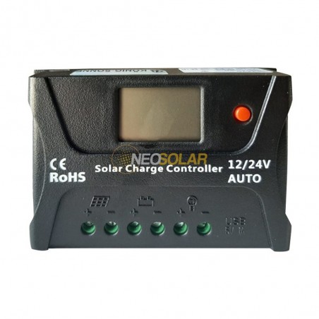 Regulador de Carga Solar 20ah 12/24v