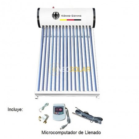 Calentador de Agua Termo Solar ATM 150L 15 Tubos