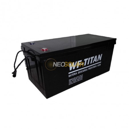 Bateria Solar Ciclo Profundo 200ah 12v AGM Marca TITAN