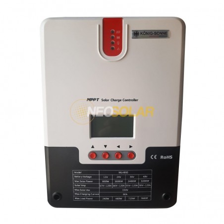 Regulador de Carga  MPPT 85ah 12v 24v 36v 48v